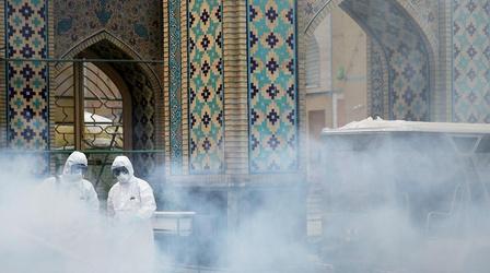 Video thumbnail: PBS NewsHour Coronavirus, conflict with U.S. yield somber holiday in Iran