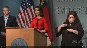 Video thumbnail: NC Emergency Management and Weather Coronavirus Q&A (03/18/20) English