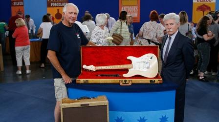 Video thumbnail: Antiques Roadshow Appraisal: 1957 Fender Stratocaster with Case & Amp