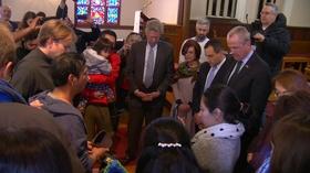 Video thumbnail: NJTV News Murphy visits immigrant seeking sanctuary from ICE