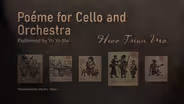 "Poéme for Cello and Orchestra"