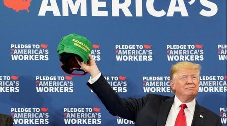 Video thumbnail: PBS NewsHour Trump touts aid as farmers fear trade war will cost them