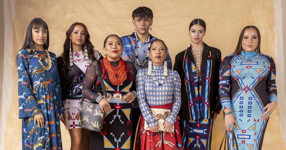 Native Week Colores | Amber-Dawn Bear Robe, 2024 Native Fashion Week | Season 31 ...