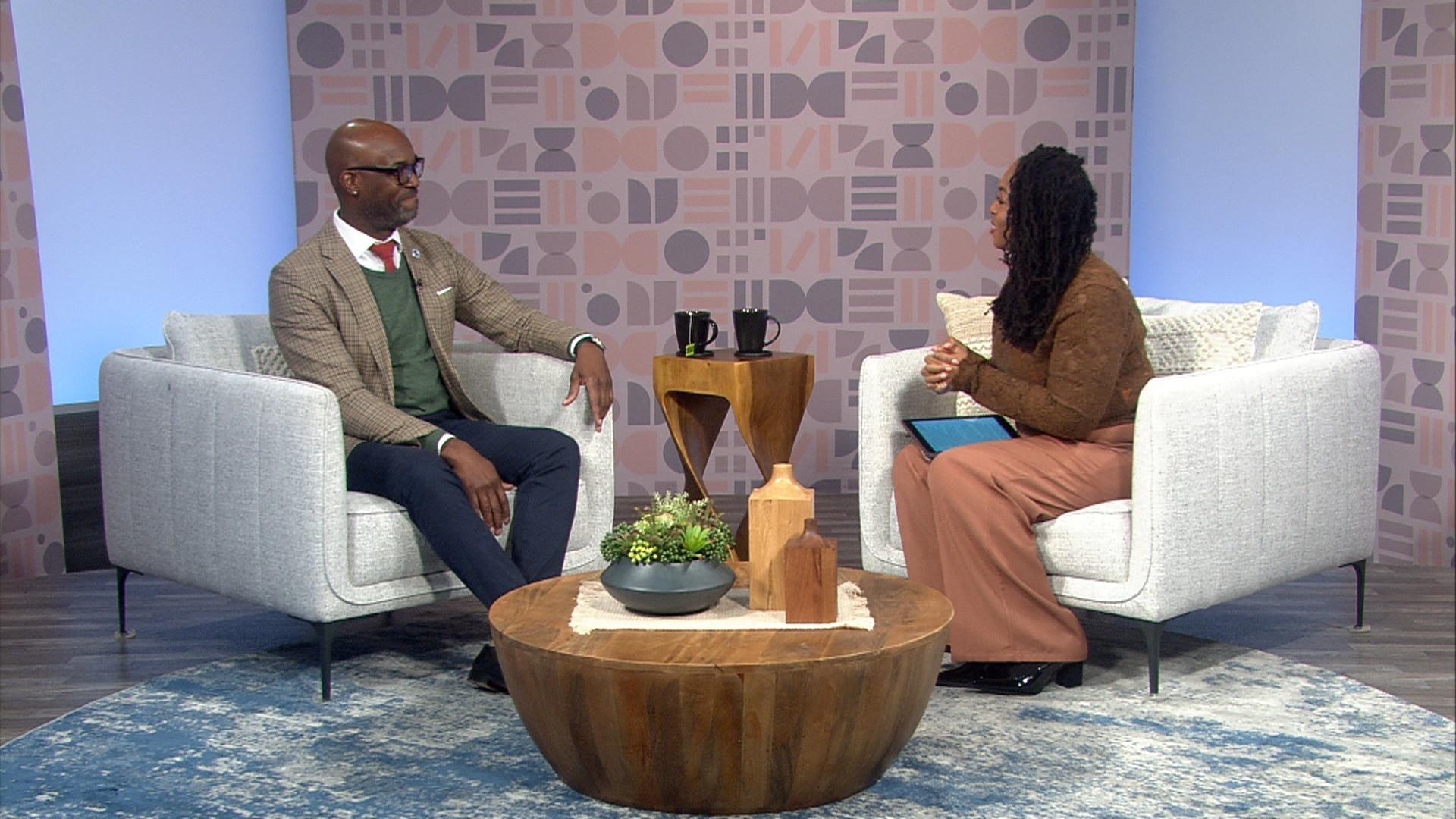 Host of Black Issues Forum Kenia Thompson and guests.