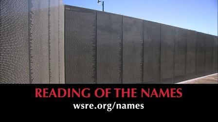Video thumbnail: WSRE Previews and Trailers Volunteers for Reading of the Names at The Wall South - 2018