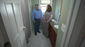 Video thumbnail: Ask This Old House Pedestal Sink, Grout Cleaning | Ask This Old House