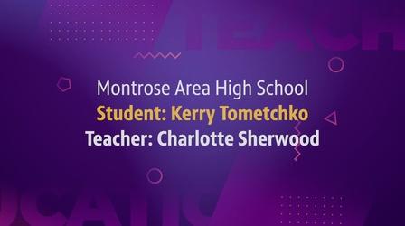 Video thumbnail: WVIA Special Presentations 2022 Great Teachers Essay Contest Winner — Kerry Tometchko
