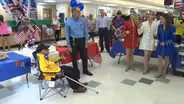97-year-old veteran still hard at work at grocery store
