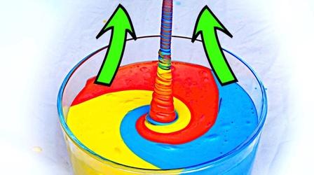 Video thumbnail: Physics Girl How to make fluid "climb" up! AMAZING SLIME EXPERIMENT!