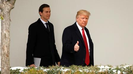 Video thumbnail: PBS NewsHour White House fends off questions on Kushner, Germany