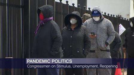 Video thumbnail: Chicago Tonight Illinois Congressmen on Stimulus, Unemployment, Reopening