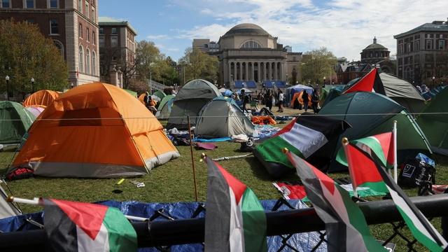 Protests against war in Gaza spread across college campuses