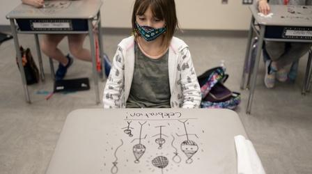 Video thumbnail: PBS NewsHour News Wrap: Vaccinated teachers, students can ditch masks