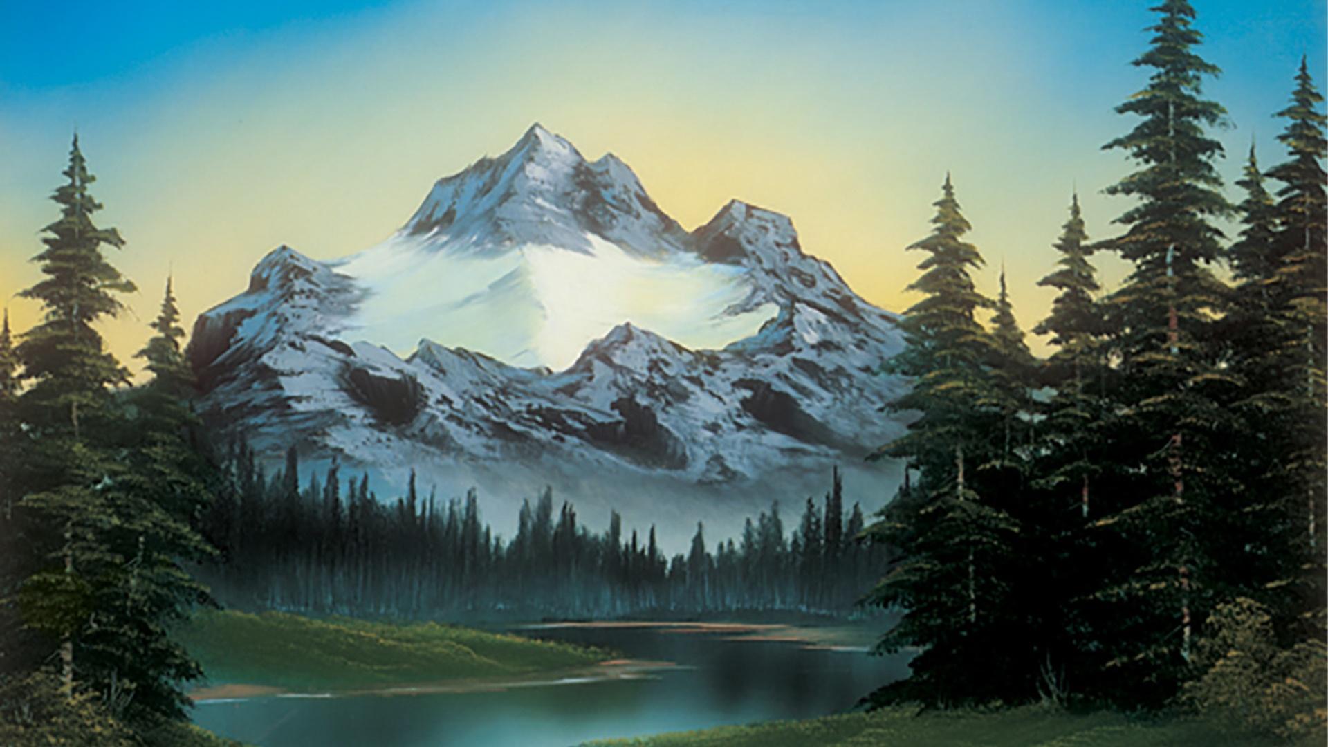 bob ross lone mountain