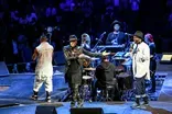 Will.i.am, Taboo & apl.de.ap sing "Where Is the Love?"