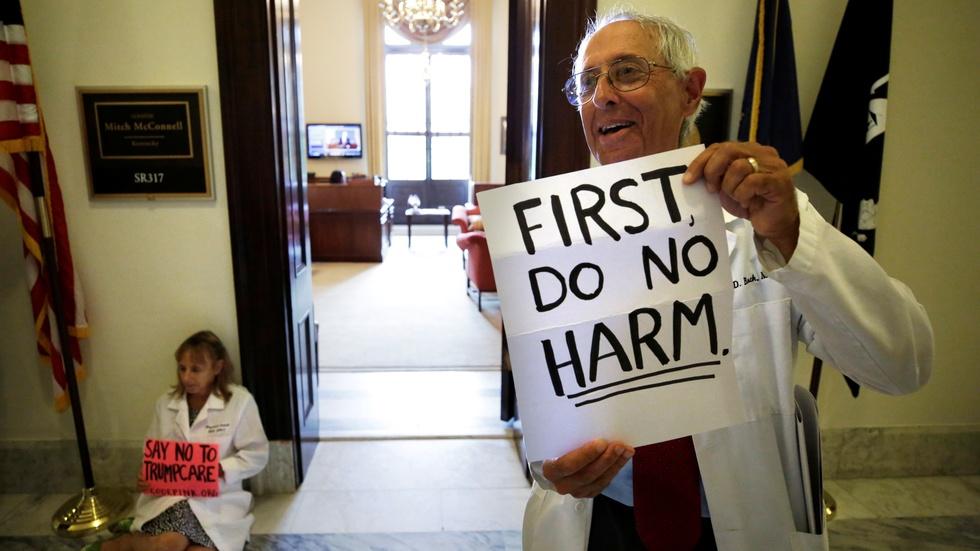 The sticking points keeping GOP health care bill in limbo image