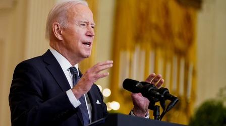 Video thumbnail: PBS NewsHour President Biden warns Russia could still invade Ukraine