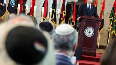 Biden condemns antisemitism in Holocaust remembrance speech