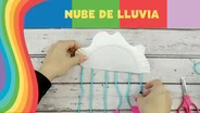 Manualidad de nube de lluvia para niños