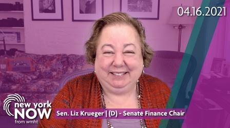 Video thumbnail: New York NOW New York State Senator Liz Krueger on state budget, JCOPE