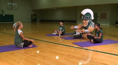 Video thumbnail: WKAR Family Yoga Zen Time With Kids | Sparty Time!