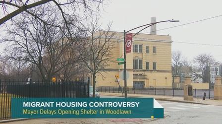 Video thumbnail: Chicago Tonight: Latino Voices Lightfoot Delays Opening of Temporary Shelter for Immigrants