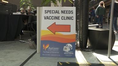 COVID-19 vaccine clinic helps folks with autism