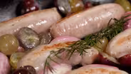Roasted Sausages with Muscadines & Shallots | Kitchen Recipe