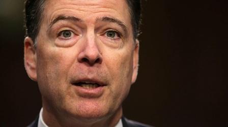 Video thumbnail: PBS NewsHour James Comey disputes Russia probe findings by House GOP