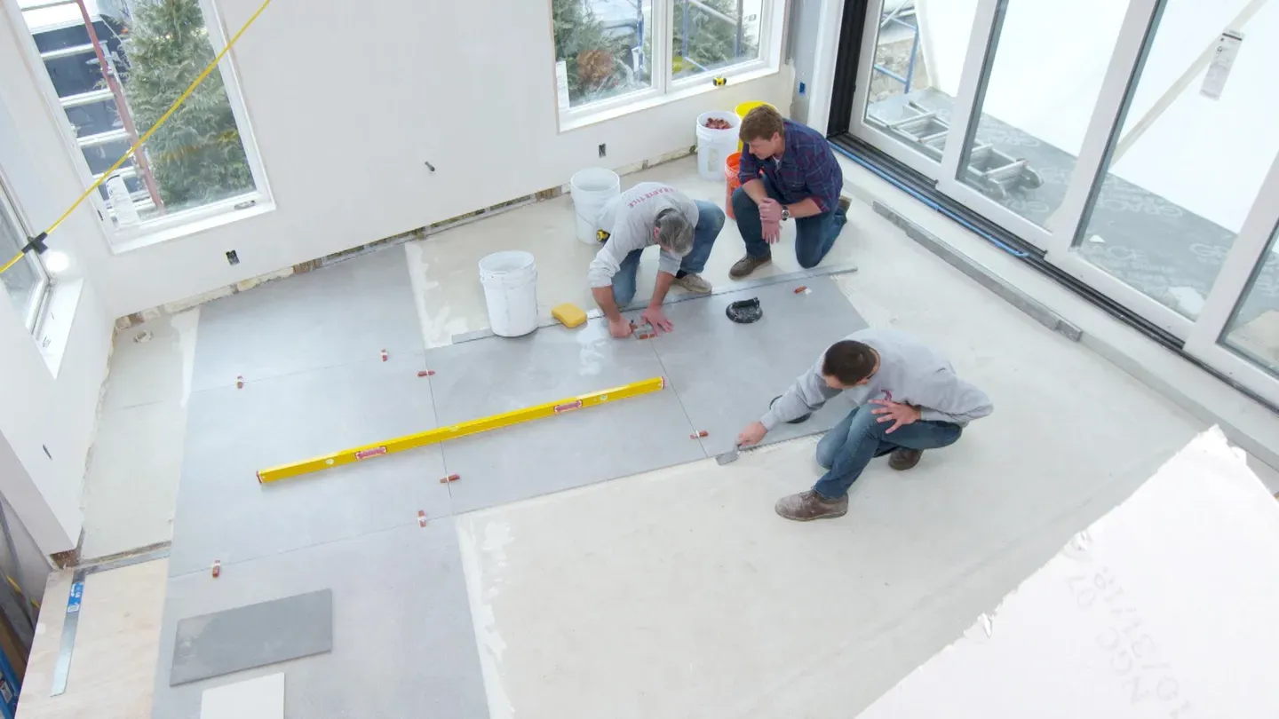 Attack of the Giant Tile | Brookline Mid-century Modern Hous