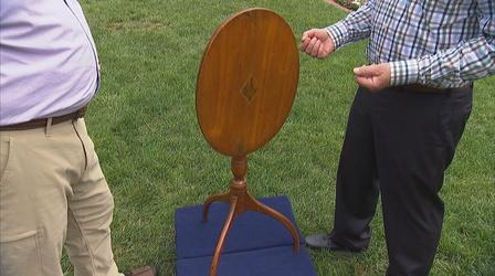 Video thumbnail: Antiques Roadshow Appraisal: Federal Inlaid Tilt-top Candlestand, ca. 1800