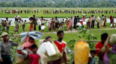 Video thumbnail: PBS NewsHour Myanmar Buddhists protest repatriation of Rohingya