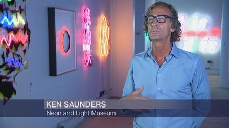 Video thumbnail: Chicago Tonight New Pop-Up Gallery and Museum Electrifies With Neon, Light