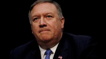 Video thumbnail: PBS NewsHour News Wrap: Pompeo denies hearing audio of Khashoggi murder