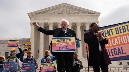 Video thumbnail: PBS NewsHour News Wrap: Senate votes to block student debt forgiveness