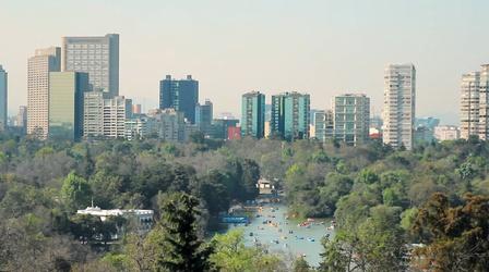 Video thumbnail: Crossing South Chapultepec Park and a Castle in Mexico City