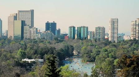 Video thumbnail: Crossing South Chapultepec Park and a Castle in Mexico City