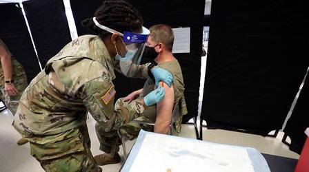 Video thumbnail: COVID Uncovered National Guard assists with COVID-19 vaccine distribution