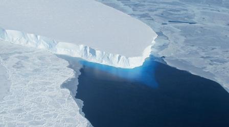 Video thumbnail: PBS NewsHour Scientists measure how quickly Antarctica glacier is melting