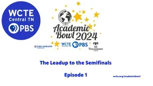 WCTE PBS High School Academic Bowl 2024  Ep1