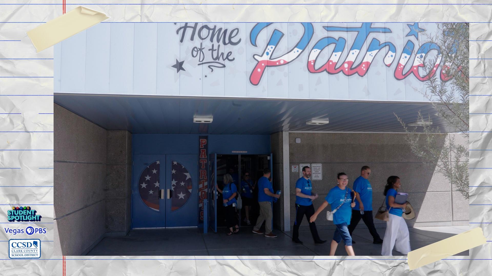 Volunteers and staff go door-to-door to re-enroll students during Bright Futures walks.