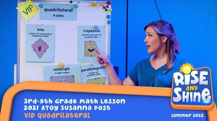 Video thumbnail: Rise and Shine Susanna Post - VIP Quadrilateral