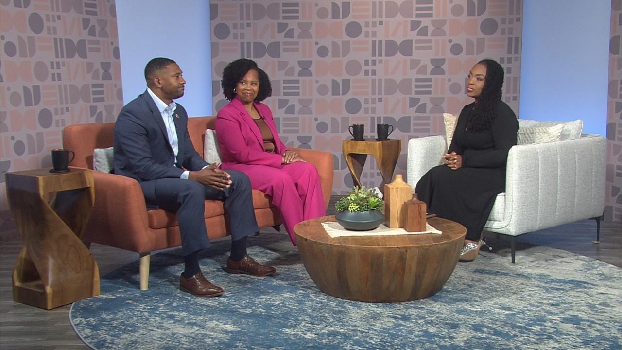 Host of Black Issues Forum Kenia Thompson and guests.
