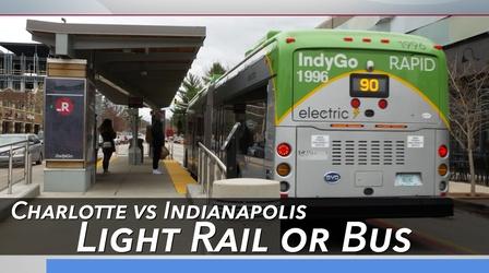 Video thumbnail: Carolina Impact Charlotte vs Indy: Is Light Rail the Right Rail?