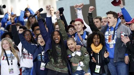 Video thumbnail: PBS NewsHour Youth voices take center stage at March for Our Lives
