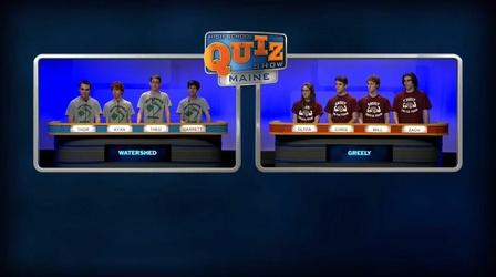 Video thumbnail: High School Quiz Show: Maine The Watershed School vs. Greely - Prelim