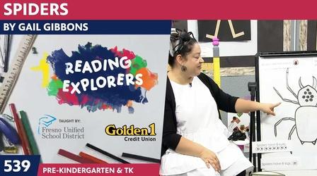 Video thumbnail: Reading Explorers PK-TK-539: Spiders by Gail Gibbons