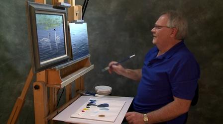Video thumbnail: Painting with Wilson Bickford Wilson Bickford "Swan Duet" Part 1