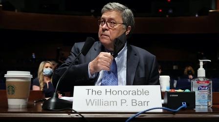 Video thumbnail: PBS NewsHour Barr insists he's exercising 'independent judgment' as AG