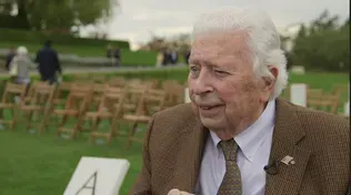 WW2 Veteran at Henri-Chapelle Service